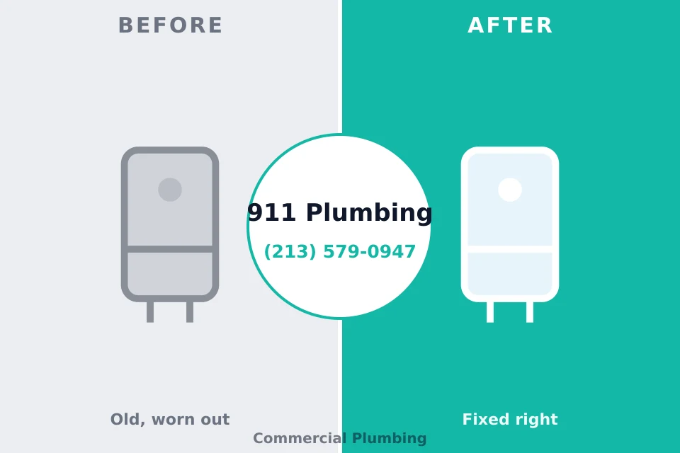 Before and after: plumbing repair Plains, TX